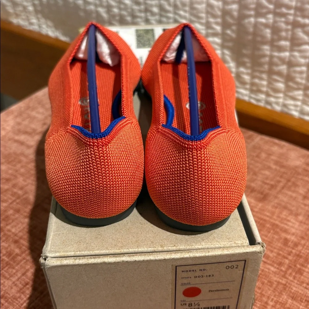 SOLD NWT Rothy'’s The Point Persimmon Size 8 & 8.5 - Picture 3 of 4
